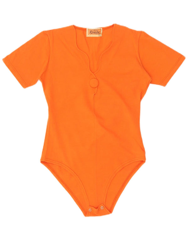 Body vintage pentru femei UK 8 Small Orange