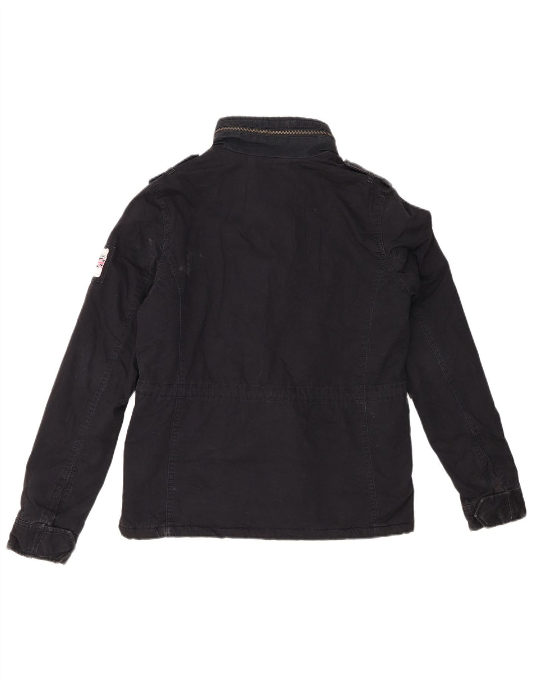 Jachetă militară Sherpa Superdry pentru femei UK 10 Small Bleumarin