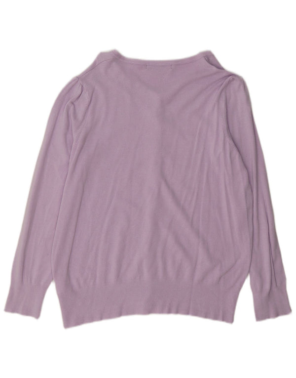 Pulover cardigan pentru femei Marks & Spencer UK 16 Viscoză mare violet