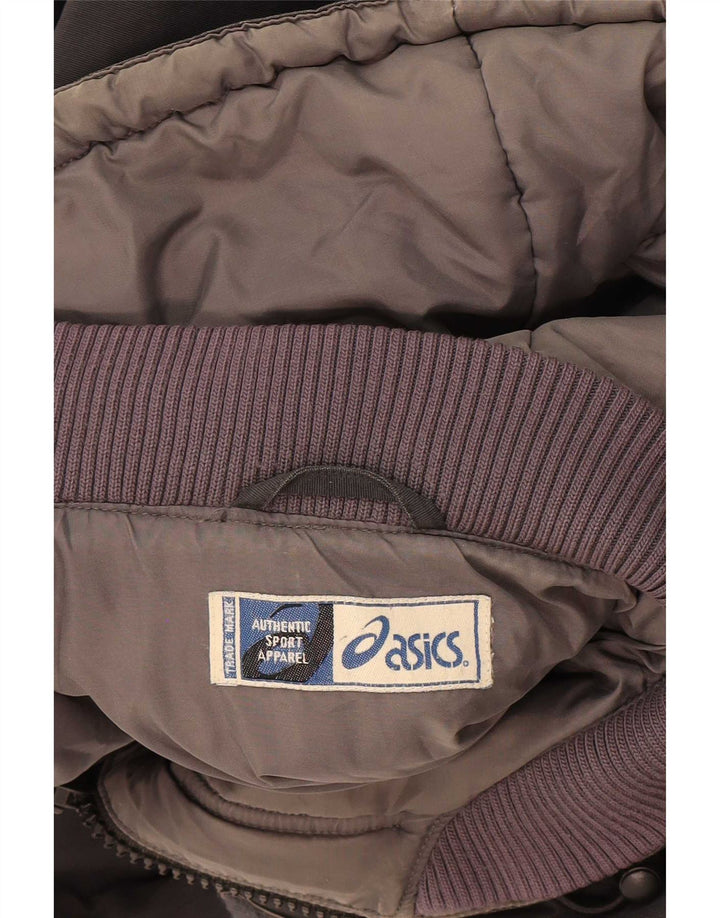 Jachetă parka cu glugă pentru bărbați Asics UK 40 Large Black