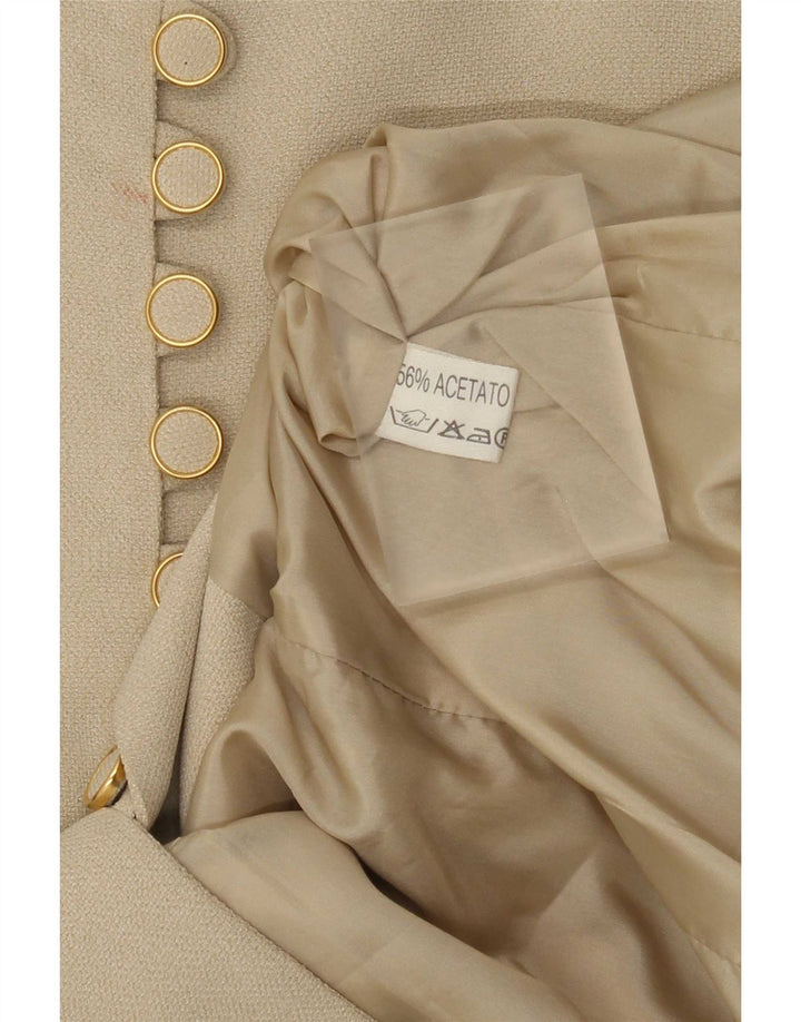 Jachetă vintage pentru damă cu grafică IT 42 Medium Beige Animal Print