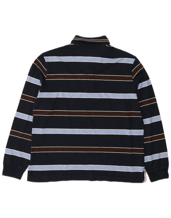 Cămașă polo cu mânecă lungă pentru bărbați Paul & Shark, 2XL, bleumarin, cu dungi