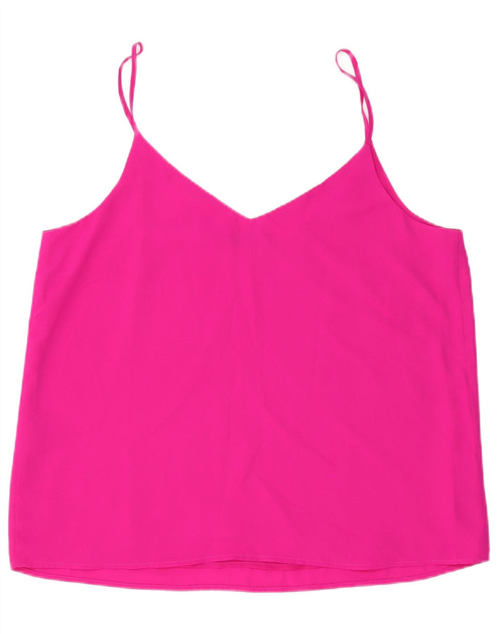 Oasis Crop Cami Top pentru femei UK 18 XL roz poliester