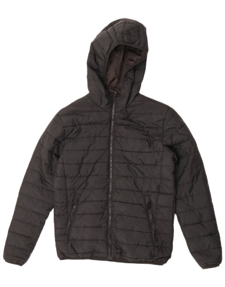 Jack & Jones Jachetă căptușită cu glugă pentru bărbați UK 34 XS Poliester negru