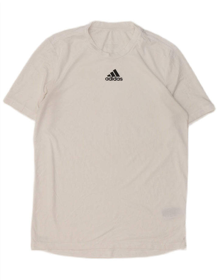 Tricou pentru bărbați Adidas Aeroready Top mic poliester alb