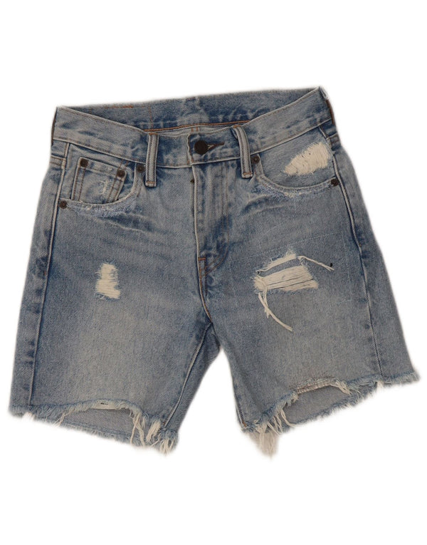 Levi's Boys 505 Distressed Denim Shorts 5-6 ani W23 Blue Bumbac