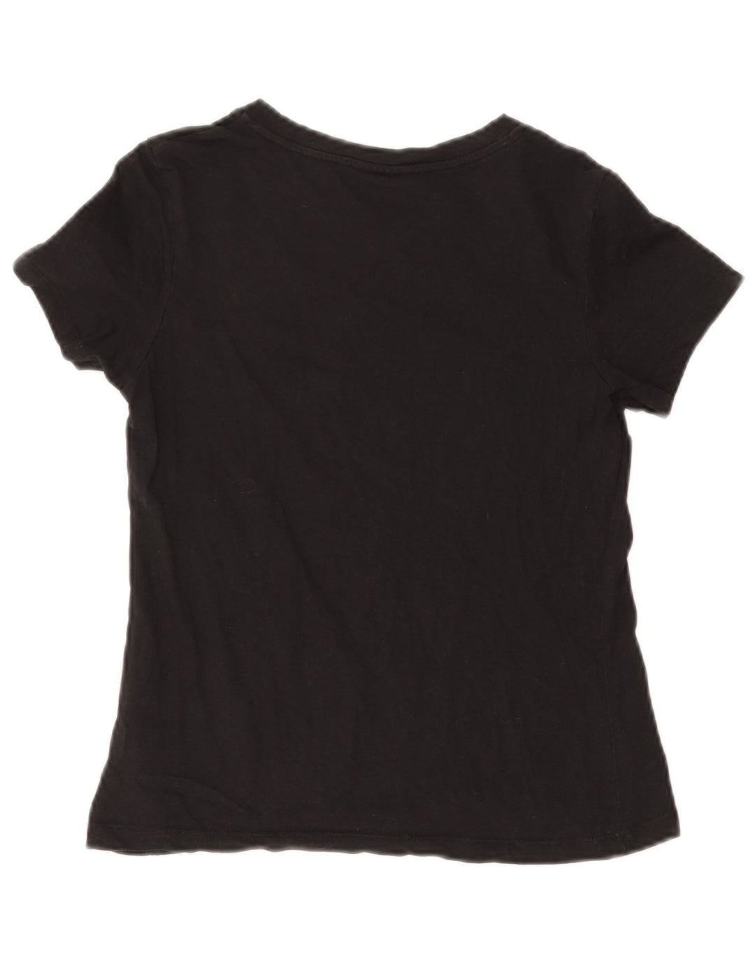 CALVIN KLEIN Tricou cu grafic pentru femei Top UK 12 Medium Black Bumbac