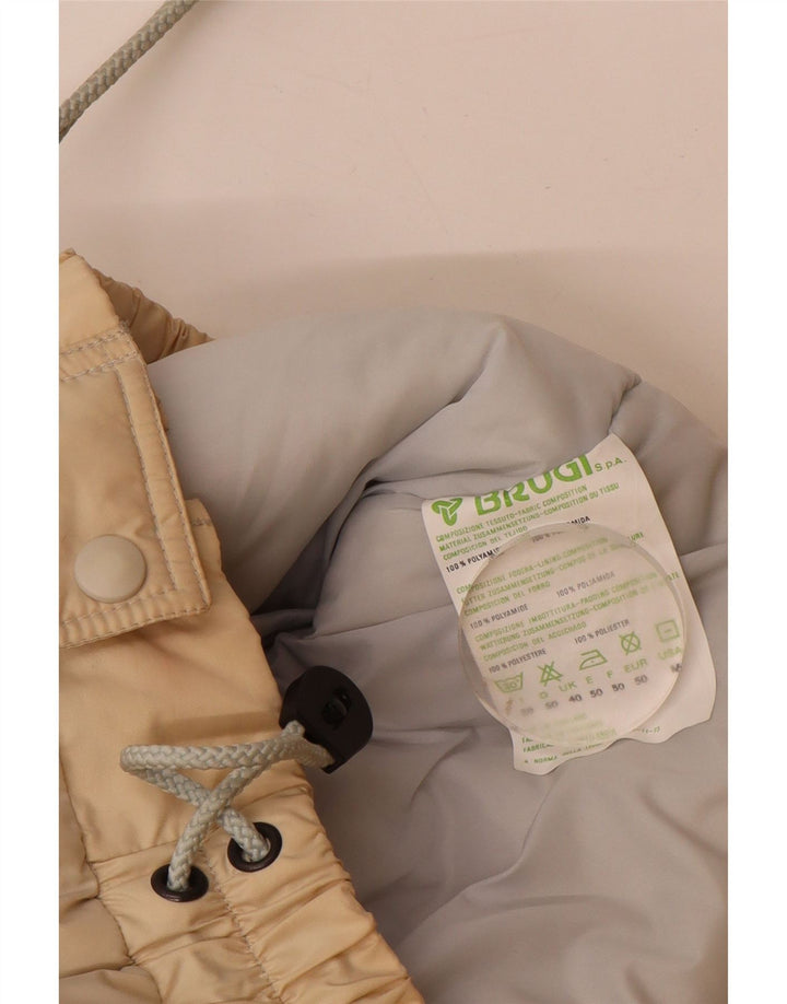 Jachetă căptușită pentru bărbați Brugi UK 40, mare, bej, poliamidă color bloc