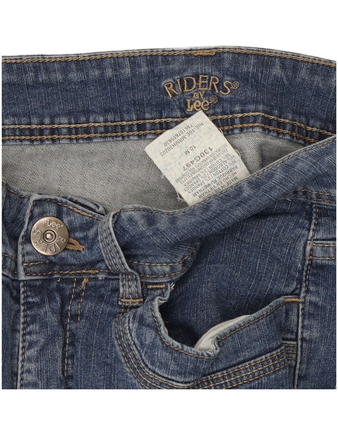 Jeans Lee Riders Bootcut pentru femei US 10 Large W30 L30 Blue Bumbac