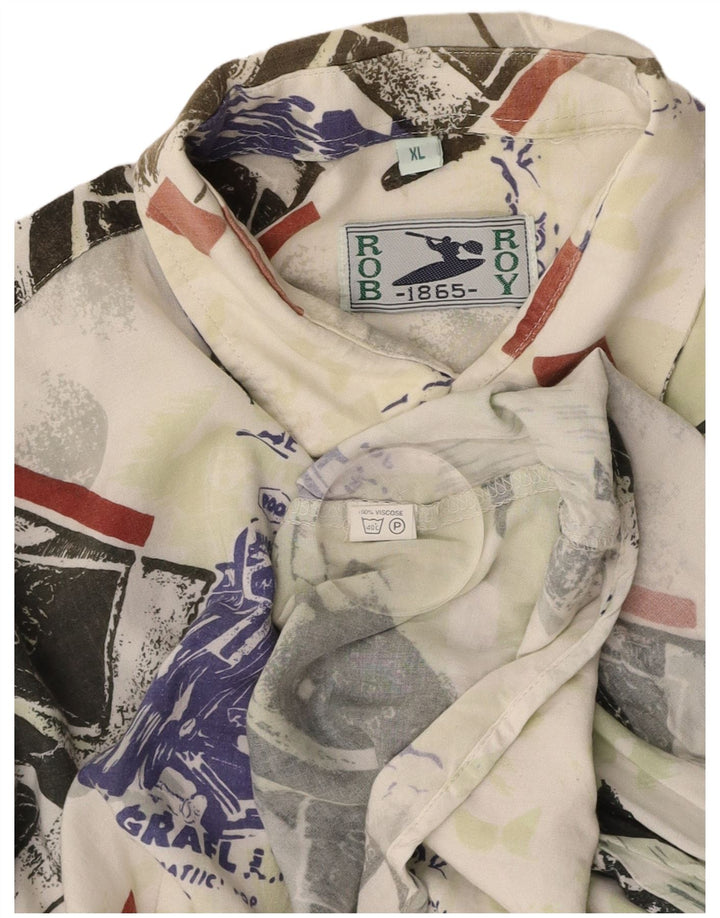 ROB ROY Cămașă cu mânecă scurtă pentru bărbați, multicoloră, din viscoză