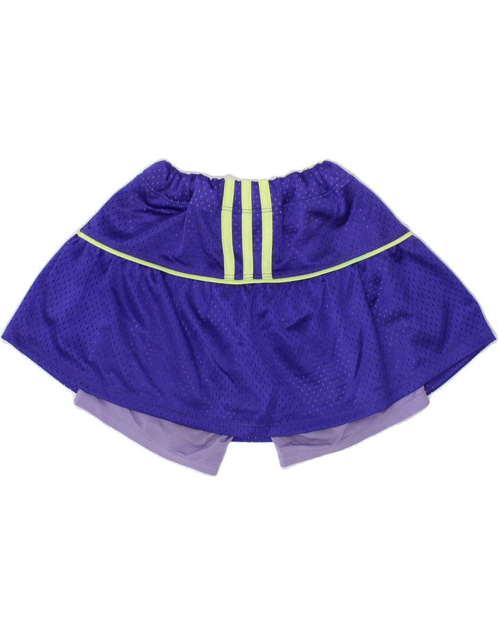 ADIDAS Girls Skort 5-6 Years Blue Colourblock Polyester Vintage Adidas and Second-Hand Adidas from Messina Hembry 