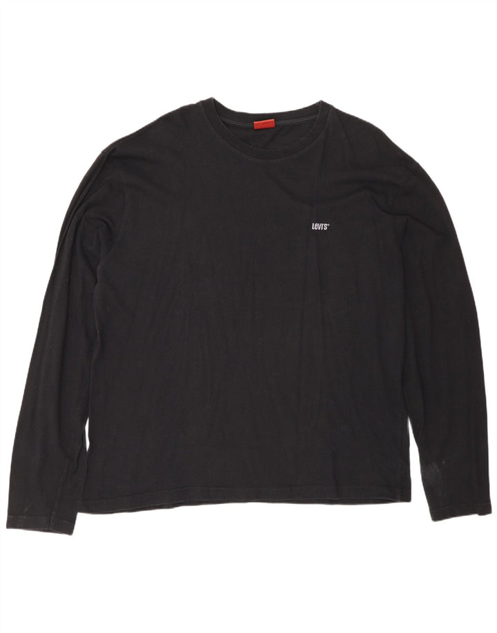 Levi's Top pentru bărbați cu mânecă lungă XL, bumbac negru