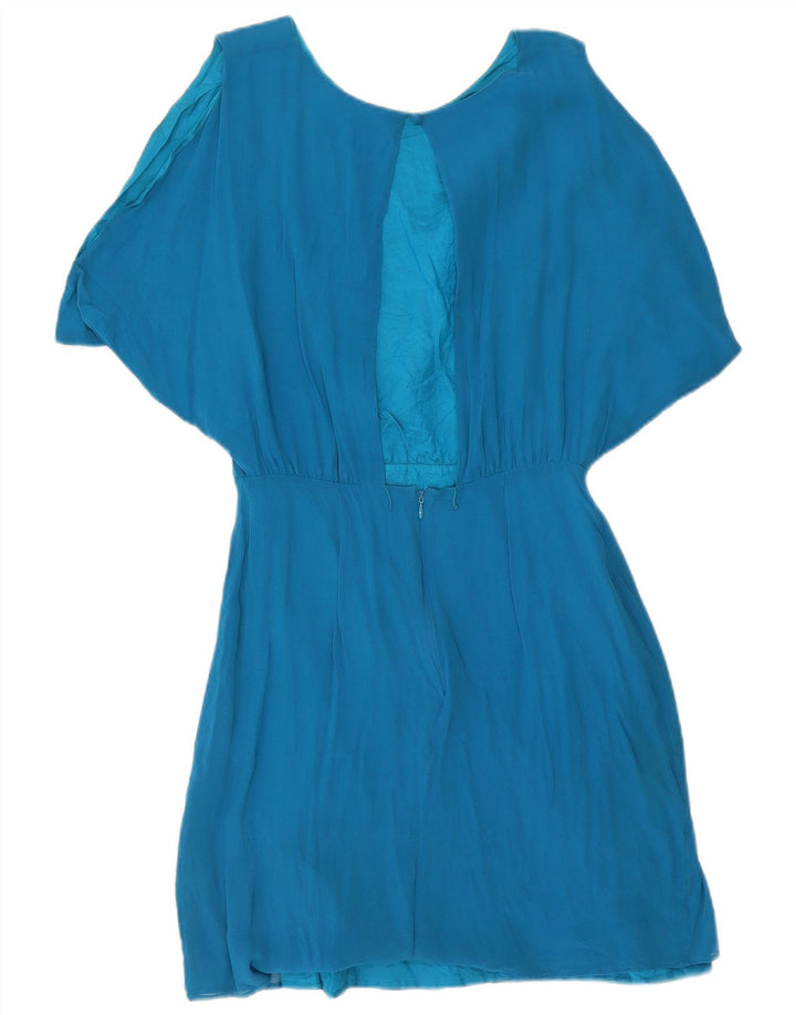 Stefanel Rochie A-Line pentru Femei, supradimensionata, cu umeri, US 8 Medium Blue