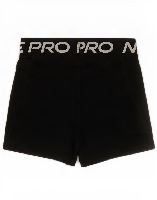 Pantaloni scurți sport Nike Dri Fit Graphic pentru femei UK 8 Small Black