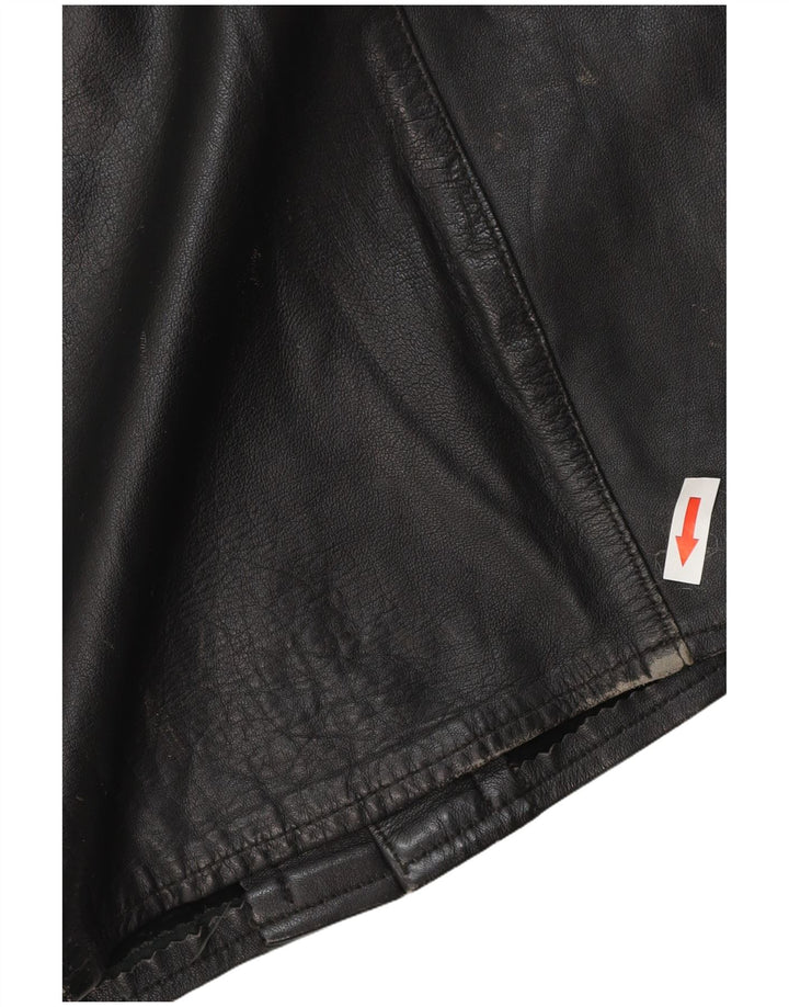 Jachetă de piele vintage pentru bărbați UK 38 Medium Black