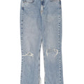 Blugi drepti distressed pentru femei Zara EU 40 Medium W30 L30 Albastru