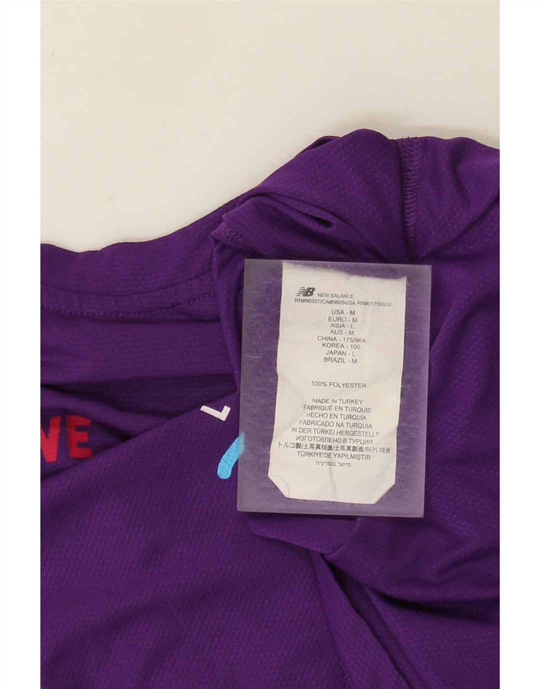 Tricou grafic pentru bărbați NEW BALANCE Top Medium Purple Poliester