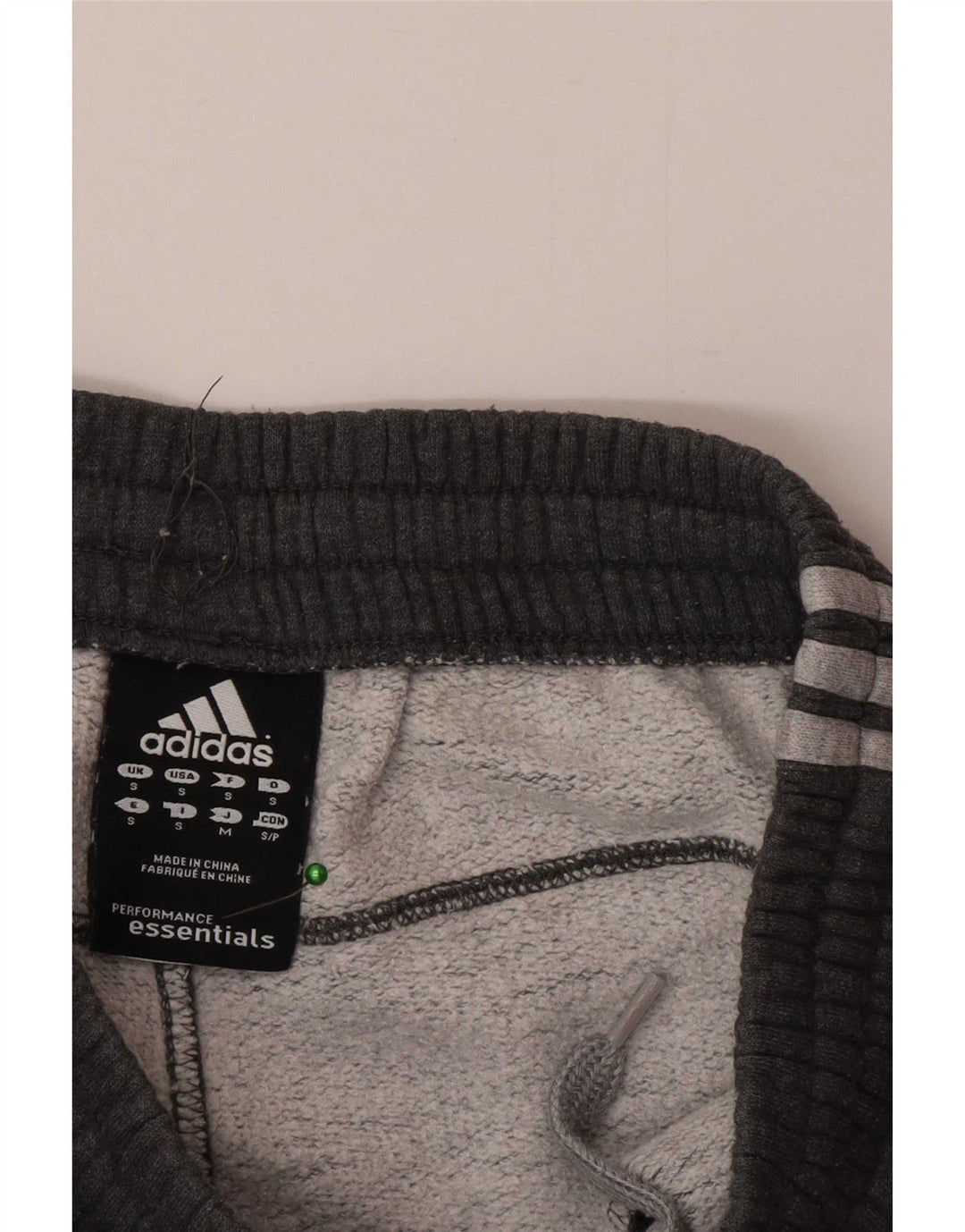 Pantaloni de trening pentru bărbați Adidas Pantaloni de jogging, bumbac, gri mic