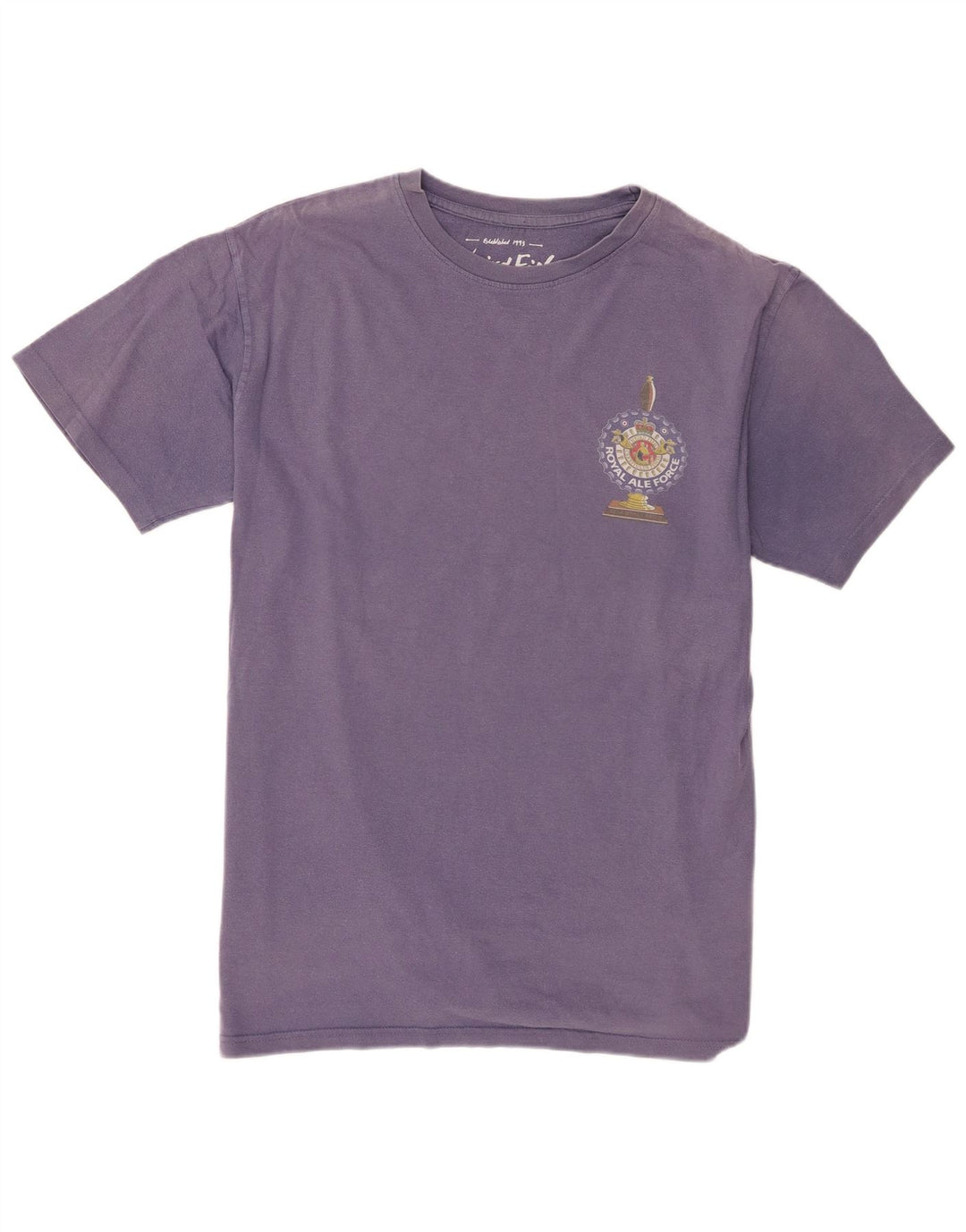 Tricou grafic pentru bărbați Weird Fish Top mare din bumbac violet