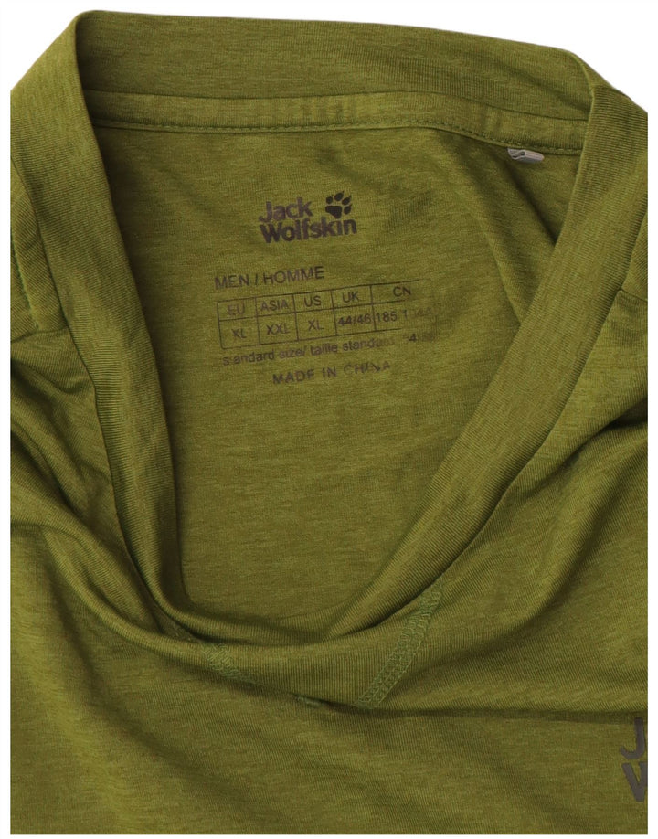 Jack Wolfskin Top pentru bărbați cu mânecă lungă UK 44/46 XL Kaki Poliester