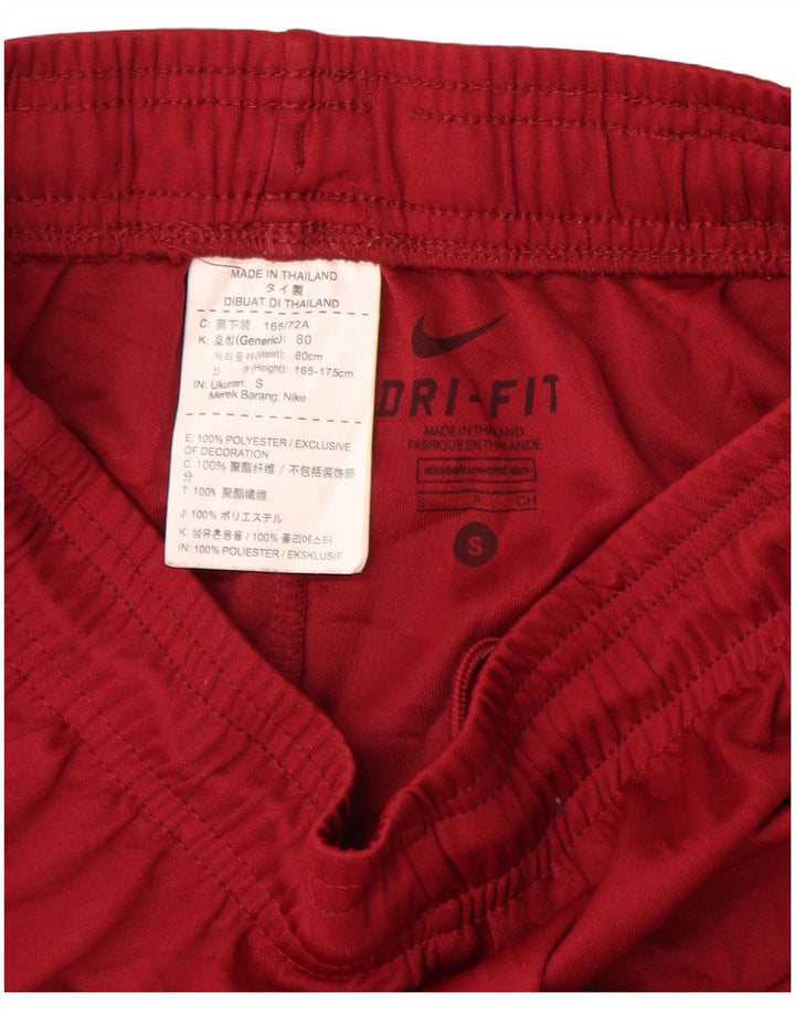 Pantaloni scurți sport Nike Dri Fit pentru bărbați, poliester roșu mic