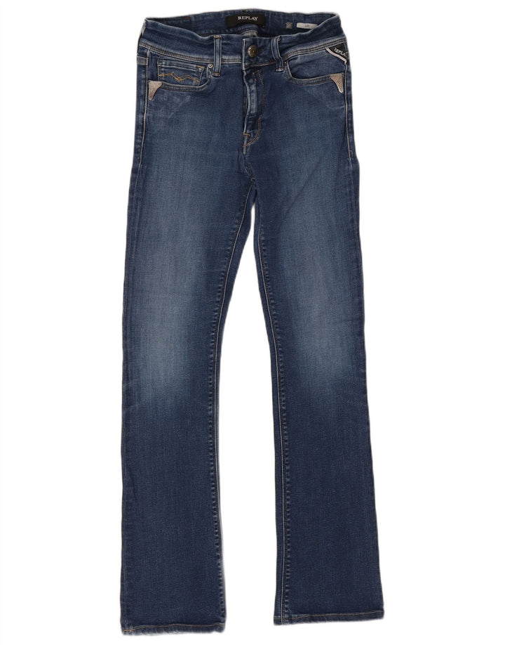 Replay Blugi pentru femei Luz Bootcut W27 L29 Bumbac albastru
