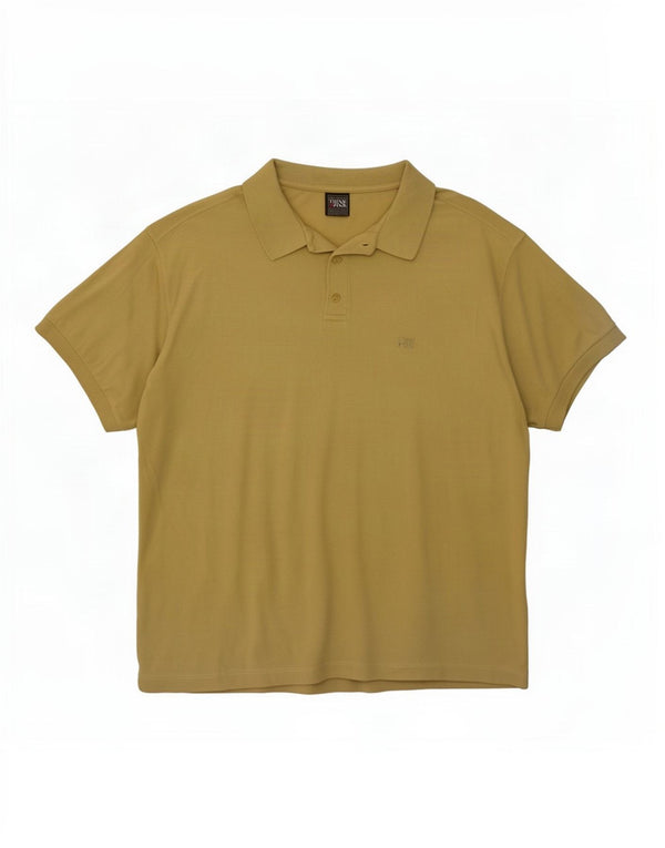 Tricou polo pentru bărbați Think Pink XL galben bumbac