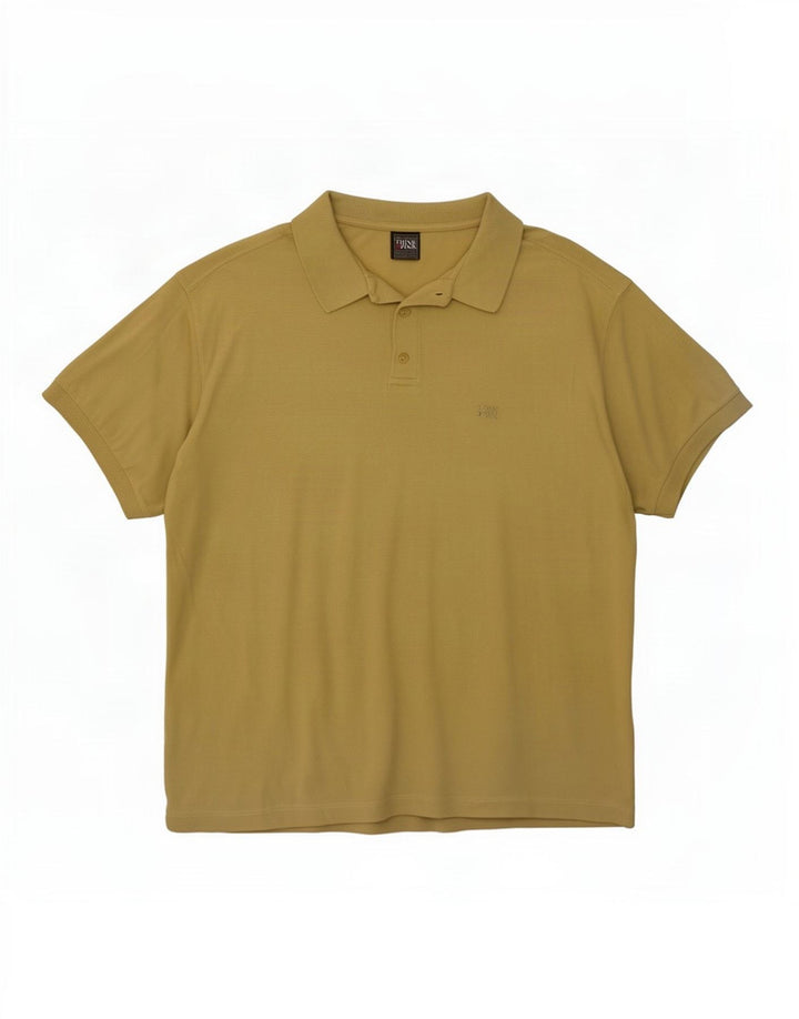 Tricou polo pentru bărbați Think Pink XL galben bumbac