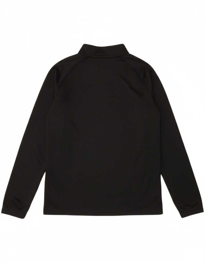PUMA Mens Zip Neck Pullover Tracksuit Top Small Black
