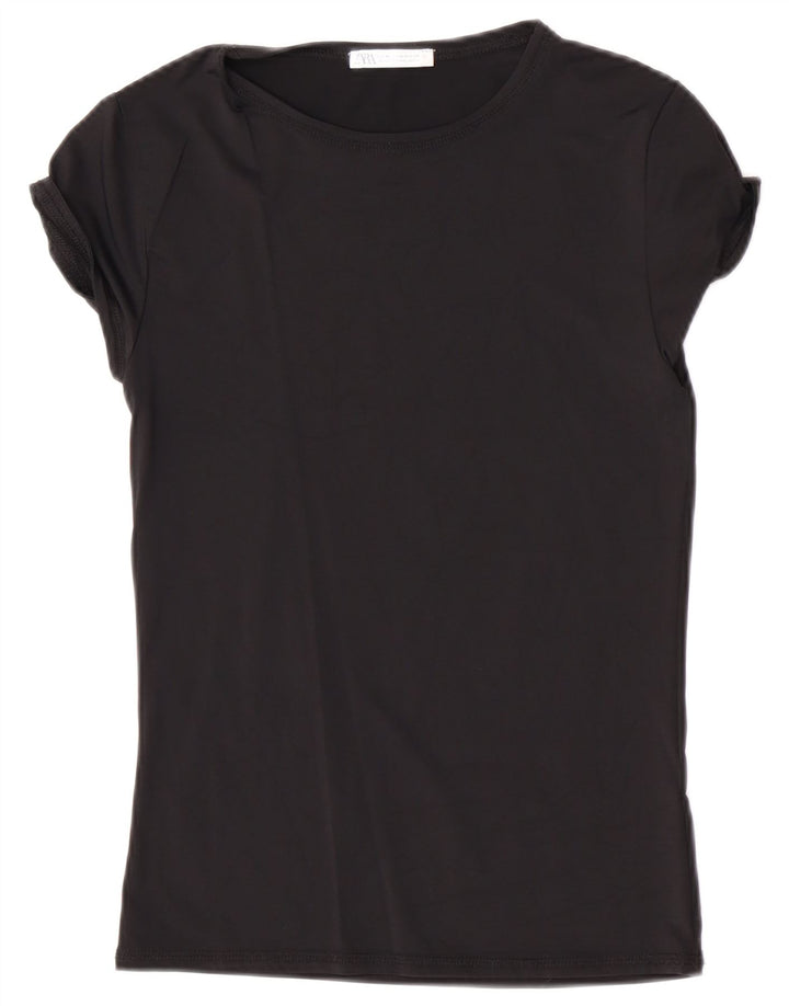 Tricou pentru femei Zara UK 12 Medium Negru