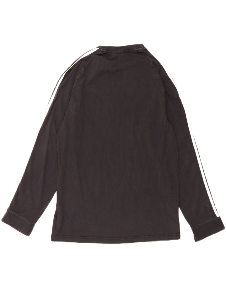 Top pentru bărbați Adidas cu mânecă lungă, mare, negru, bumbac