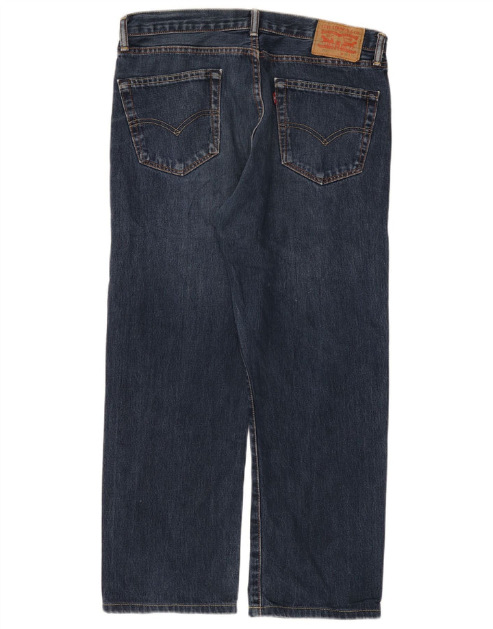 Blugi drepti pentru bărbați Levi's 751 W34 L27 Bumbac albastru