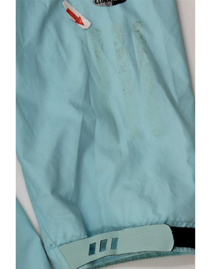 Jachetă de ploaie cu glugă pentru femei Adidas Clima Proof UK 16 Poliester albastru mare
