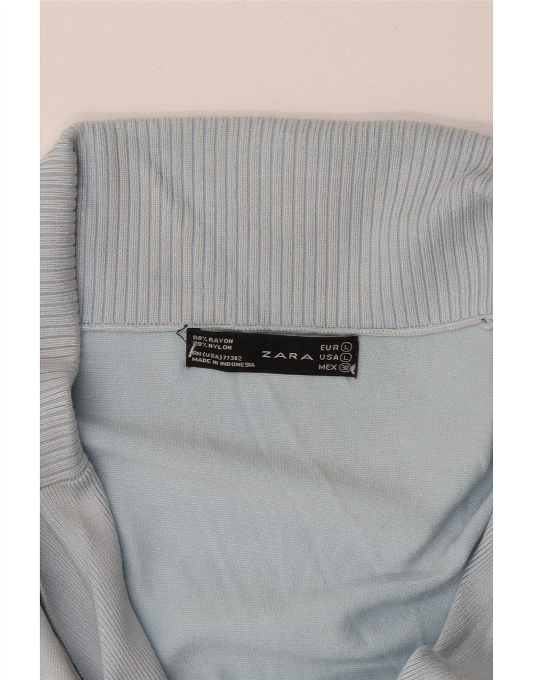Pulover cardigan pentru femei Zara UK 16, mare, albastru, raion