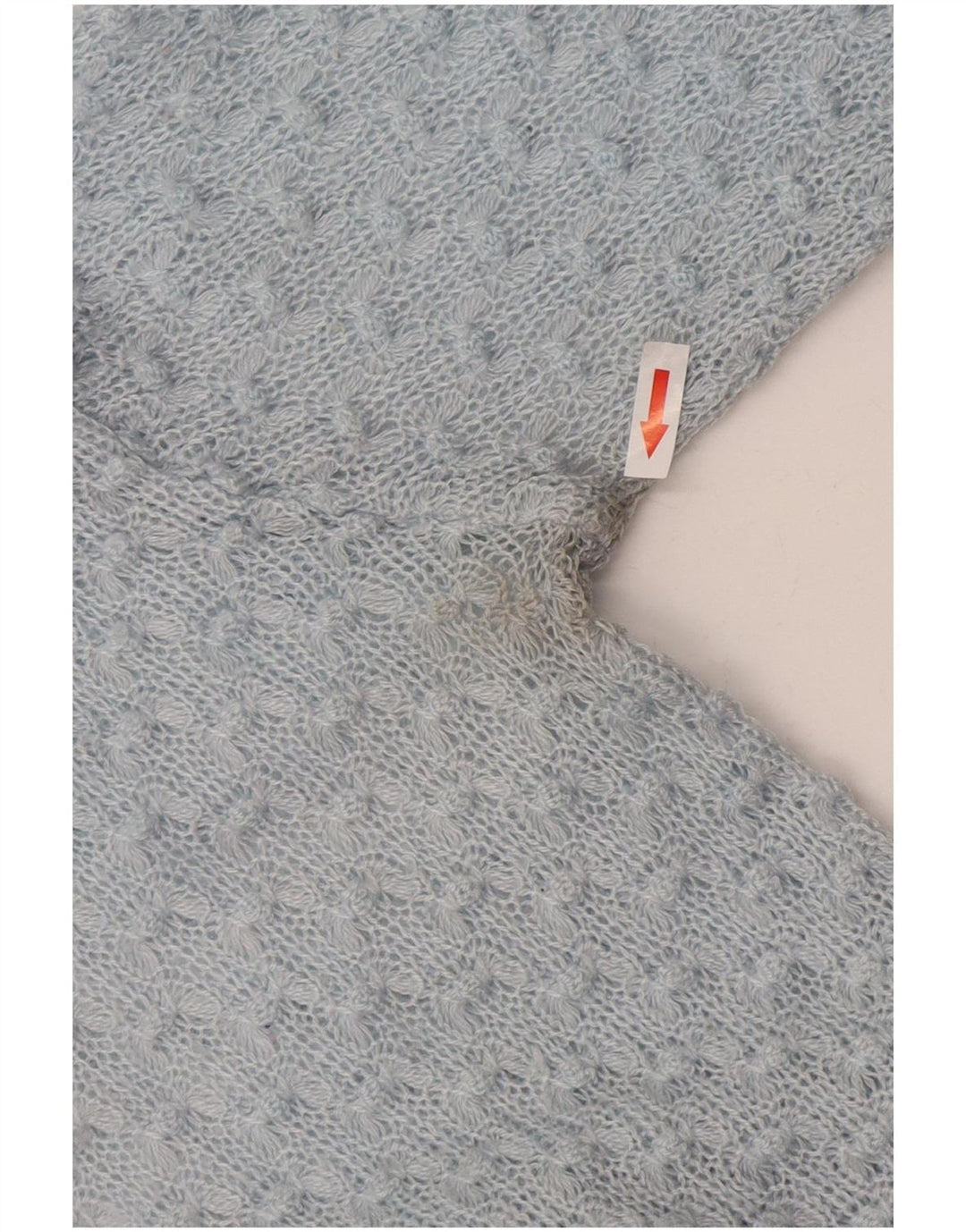 Pulover vintage pentru femei cu decolteu în V UK 14 Medium Blue