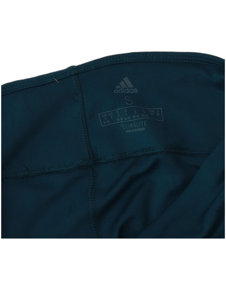 Leggings Climalite Adidas pentru femei UK 8/10 Poliester albastru mic
