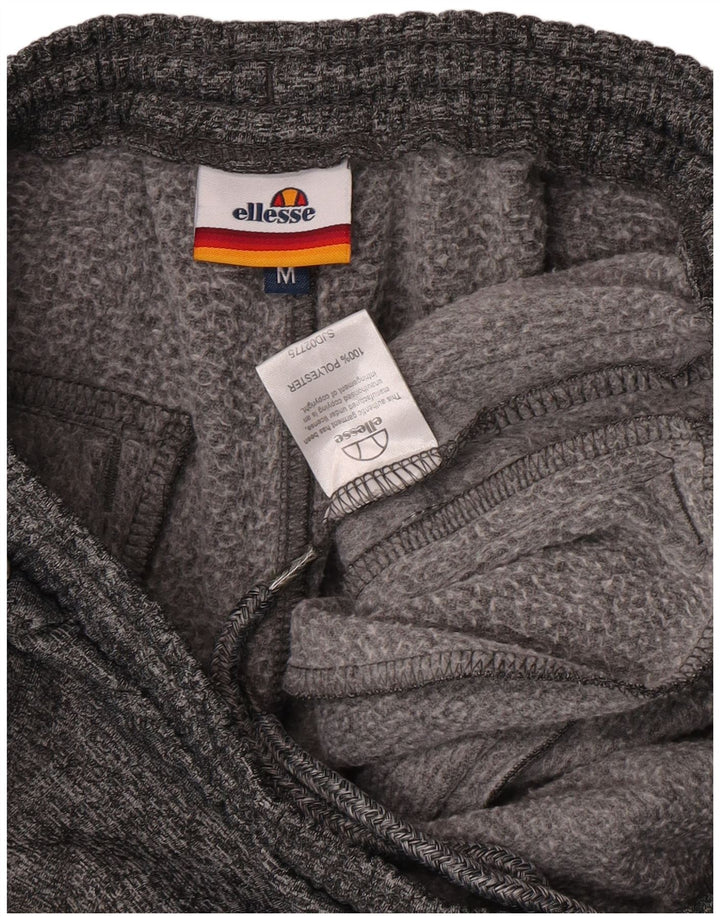 Pantaloni scurți sport grafic Ellesse pentru bărbați, poliester cu pături, gri mediu