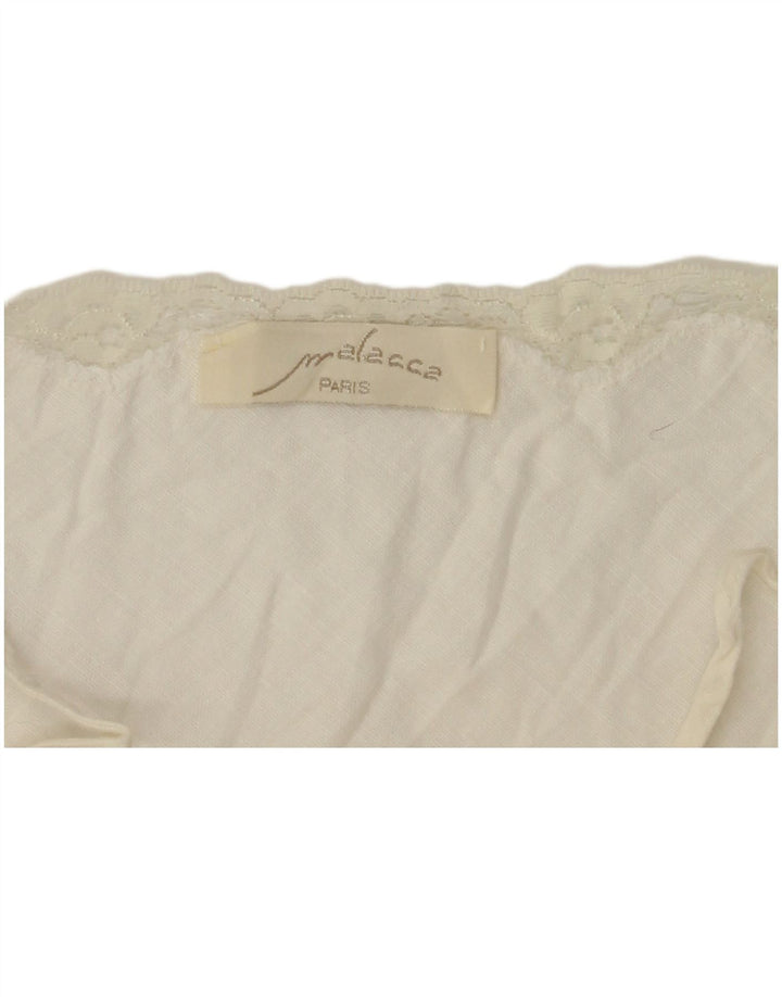 Mini rochie vintage pentru femei UK 10 Small White