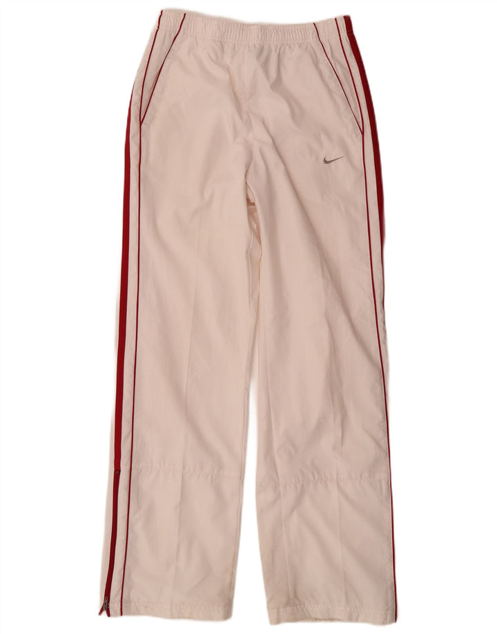 NIKE Mens Tracksuit Trousers XS  White Polyester