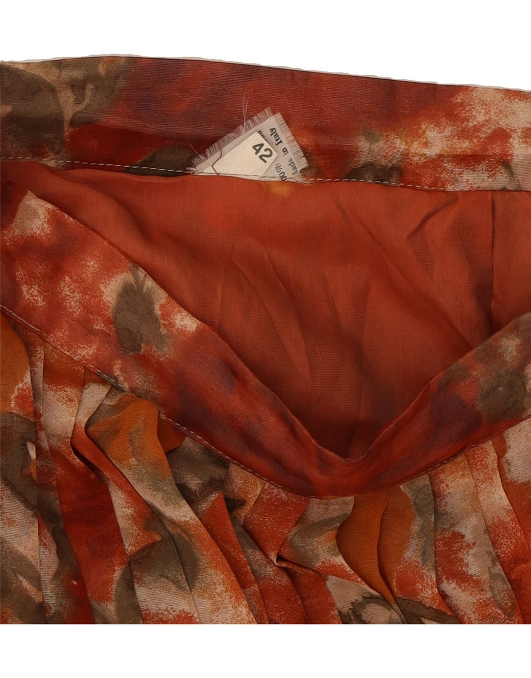 VINTAGE Womens Pleated Skirt IT 42 Medium W26  Multicoloured Floral Vintage Vintage and Second-Hand Vintage from Messina Hembry 