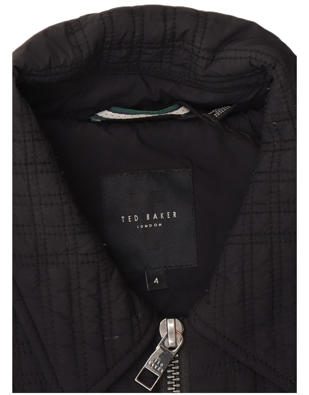 TED BAKER Mens Quilted Jacket Size 4 Large Navy Blue