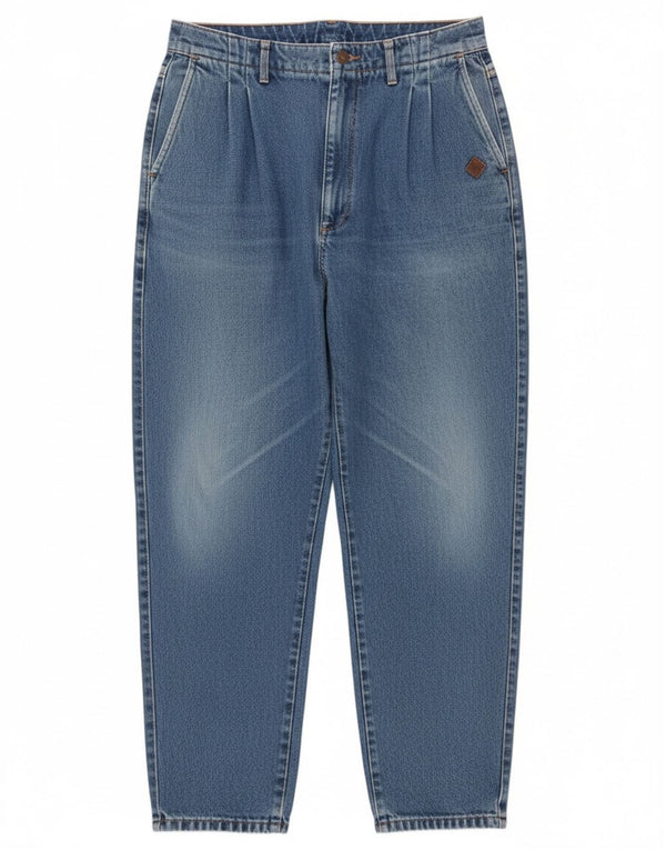 Blugi conici vintage pentru femei cu talie înaltă W30 L29 bumbac albastru