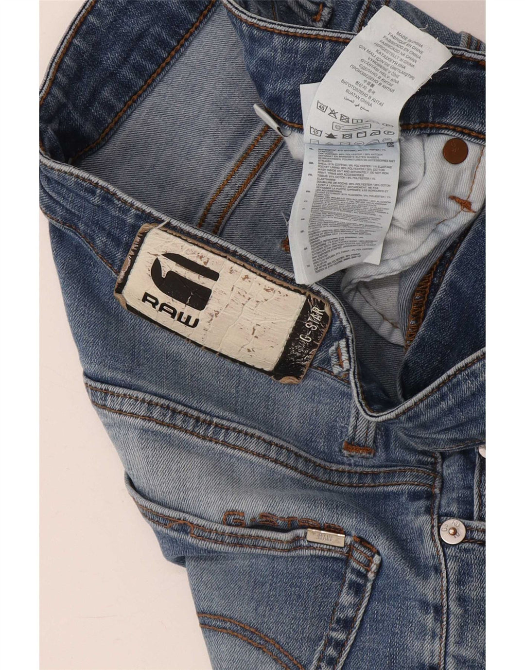 Blugi skinny pentru bărbați G-Star W29 L30 poliester albastru