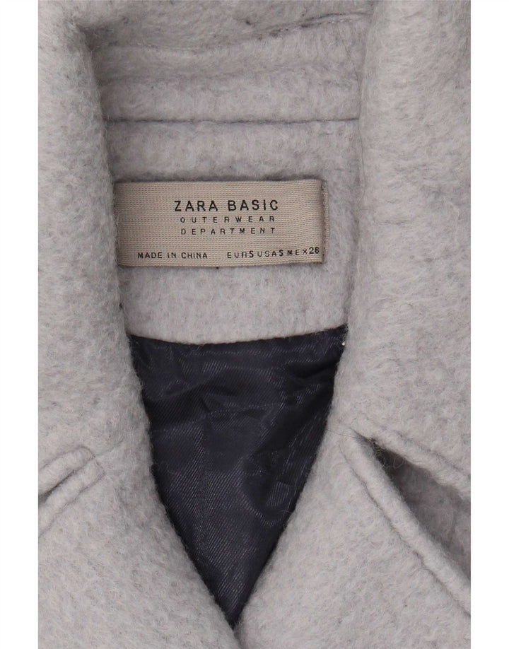Palton dublu pentru femei Zara UK 10 Small Blue