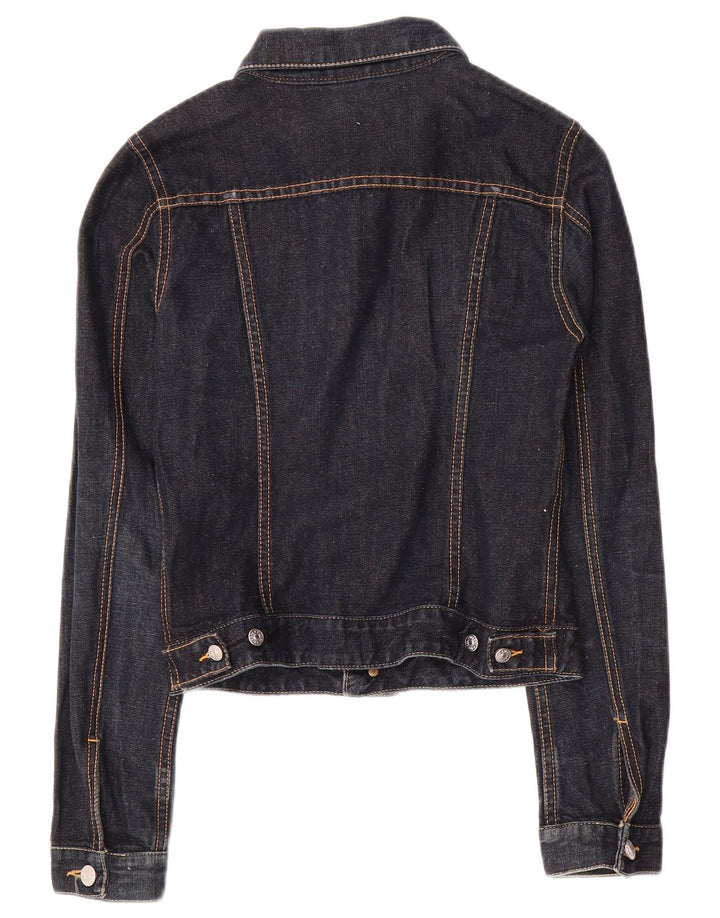 Jachetă de blugi crop pentru femei Diesel UK 10 Small, bleumarin, in