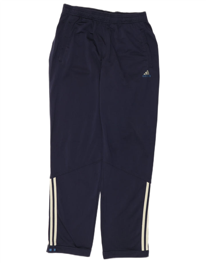 Pantaloni de trening ADIDAS pentru bărbați Marea Britanie 40/42 Poliester mediu albastru bleumarin