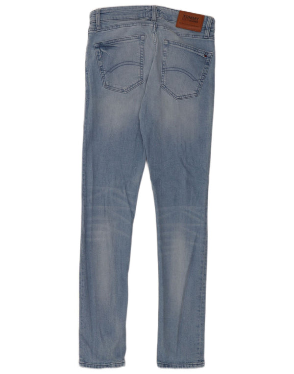 Blugi conici slim pentru femei Tommy Hilfiger W29 L32 bumbac albastru