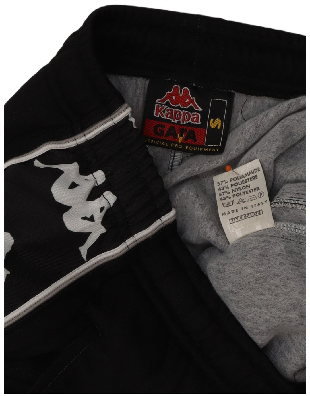 Pantaloni de trening KAPPA Gara pentru bărbați Joggeri mici, negru, color block