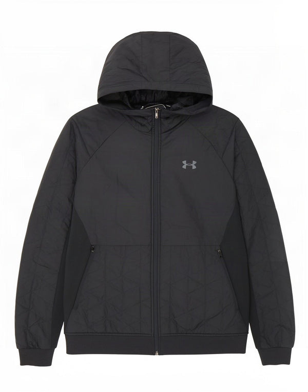 Jachetă matlasată cu glugă pentru bărbați Under Armour UK 40 Poliester mare bleumarin