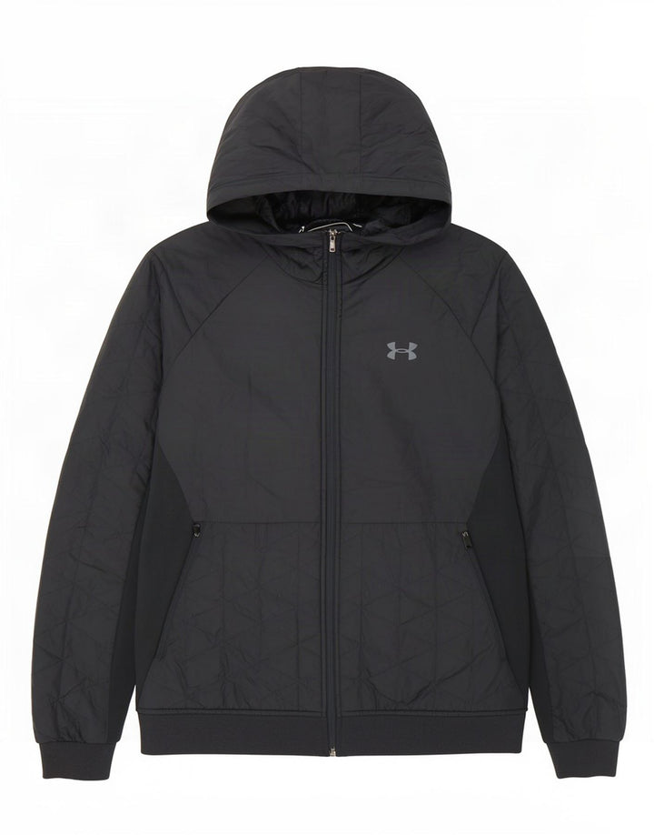 Jachetă matlasată cu glugă pentru bărbați Under Armour UK 40 Poliester mare bleumarin